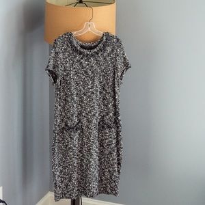 Mono Boucle Short Sleeve Sweater Dress EUC | Ann Taylor